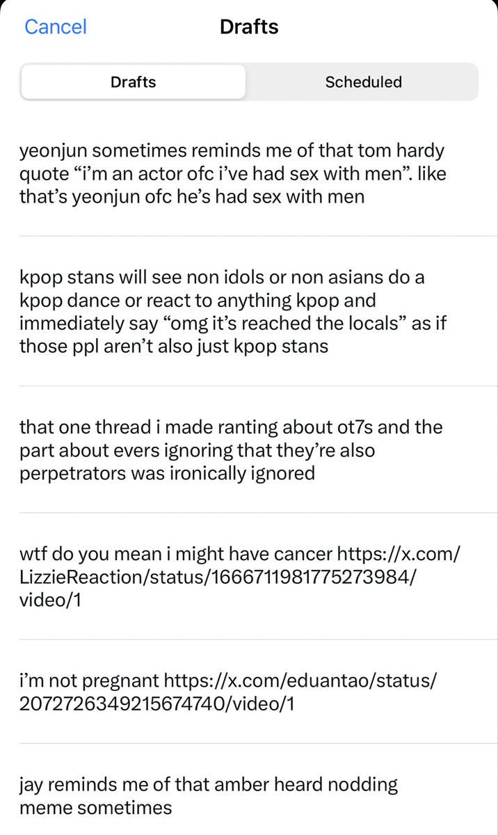 swagbatu's tweet photo. my drafts just being intrusive thoughts that i didn’t let win https://t.co/KnHkD6cl0g