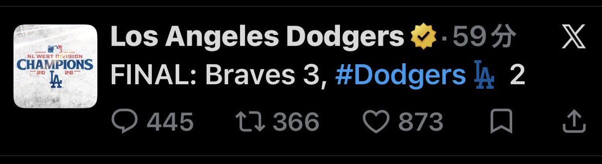 tomomodel's tweet photo. 2点じゃ勝てないよね #Dodgers https://t.co/rKZg86tM0k