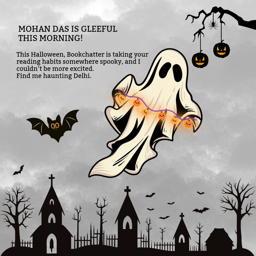 blogchatter's tweet photo. Delhi, we’re making Halloween a little more bookish this year. 🎃📚
Join Mohan Das for horror reads, Halloween bingo and an evening with fellow readers at Sunder Nursery.
🗓️ 31 Oct | 5–7 PM
RSVP: https://t.co/Gyei6Wk9CQ
#BlogchatterMeets #HalloweenMeetup https://t.co/LvFfk8OFsg