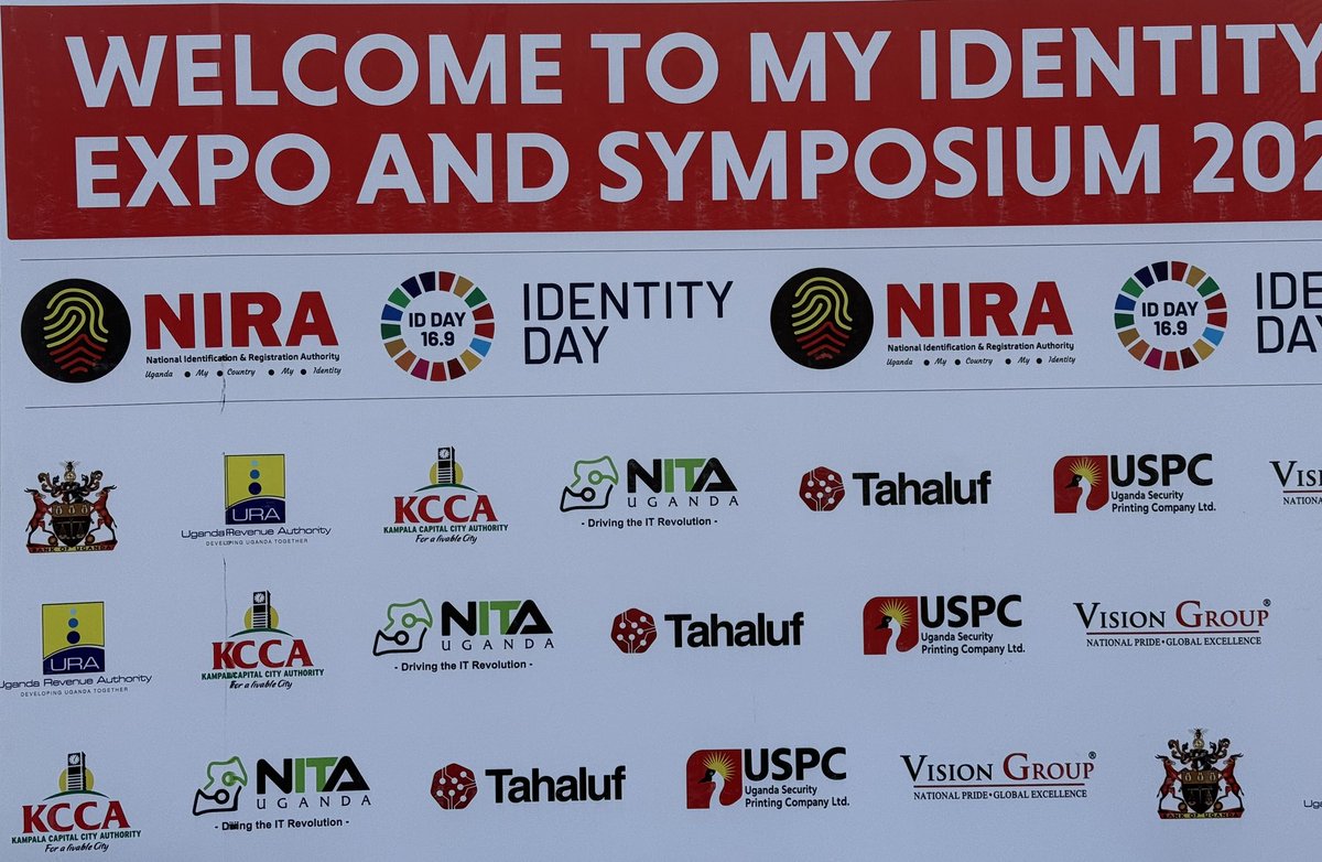 NIRA_Ug's tweet photo. APPRECIATION

The #MyIdentityExpoAndSymposium26 brought together institutions that demonstrate an important reality: a NIN is not simply a number on a card. It is increasingly an enabler of access to financial services, taxation, social security, telecommunications, secure documents, digital services and other essential services. 

NIRA, therefore recognises the institutions and private-sector partners that participated, exhibited, sponsored and shared their experiences during the inaugural Expo and Symposium.