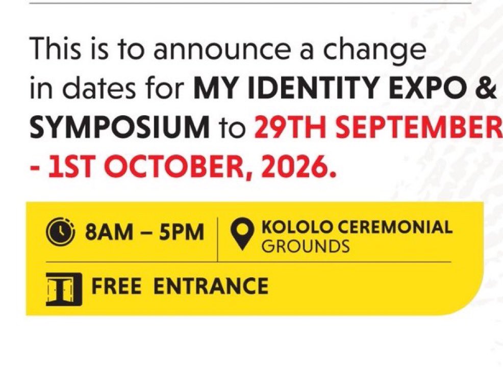 NIRA_Ug's tweet photo. APPRECIATION

The #MyIdentityExpoAndSymposium26 brought together institutions that demonstrate an important reality: a NIN is not simply a number on a card. It is increasingly an enabler of access to financial services, taxation, social security, telecommunications, secure documents, digital services and other essential services. 

NIRA, therefore recognises the institutions and private-sector partners that participated, exhibited, sponsored and shared their experiences during the inaugural Expo and Symposium.