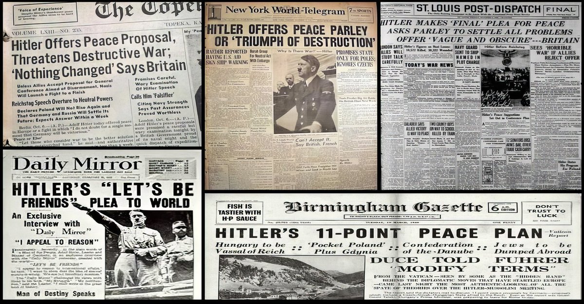 HumbleDesklamp's tweet photo. @alexengstrom @CatchUpFeed Hey go look up how many times Hitler tried for peace with England, only to be turned down over and over. Even while Churchill secretly fire bombed German forests, Hitler still tried for peace.

Yet, you believe he wanted to conquer England? Come on now.. https://t.co/9cPcvwoMgT