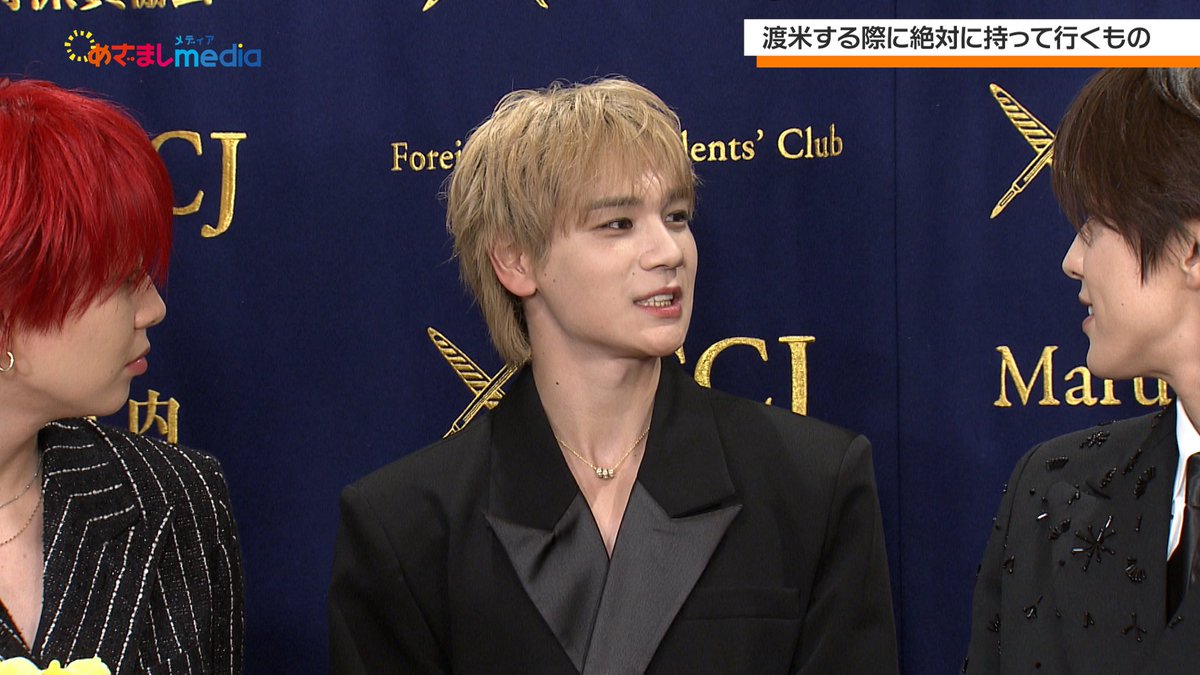 mezamashimedia's tweet photo. JO1の河野純喜さんが「やる気！元気！純喜！」をバイリンガル披露！

＼＼動画はこちら／／
https://t.co/4r4lBqNSMm

さらに、全米デビュー&amp;北米ツアーで荷物が不安な白岩瑠姫さんに川尻連さんがパッキング術を伝授！

めざましテレビインタビュー完全版をお届けします。

@official_jo1 https://t.co/BLmW0kwqyj