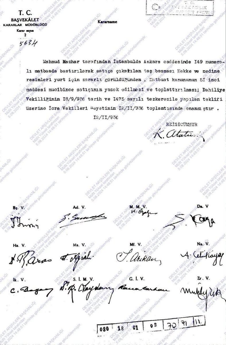 muharice's tweet photo. Bu ülkede, Mekke ve Medine fotoğraflarının bile sakıncalı görülerek Atatürk imzası ile yasaklandığını biliyor musunuz? https://t.co/cEiWKniseq