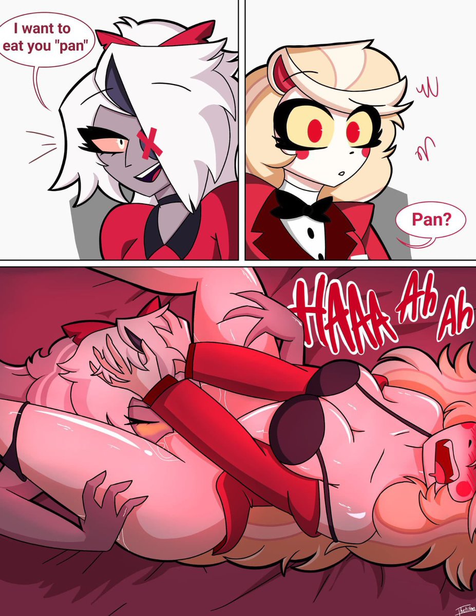 HannahTurnzki's tweet photo. Pan🍞 or pan😏?
#charliemorningstar #hazbinhotelart #charlie #chaggie https://t.co/IlRl3DiaD8