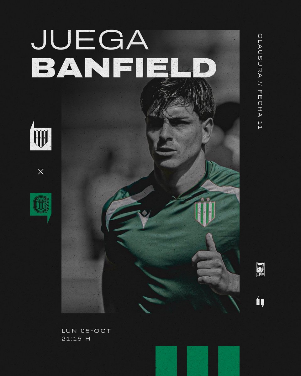 elblogcab's tweet photo. ¡Hoy juega Banfield!
🏷 #Banfield / #Taladro / #TorneoMercadoLibre / #FútbolArgentino. https://t.co/5WEcLr7B2M
