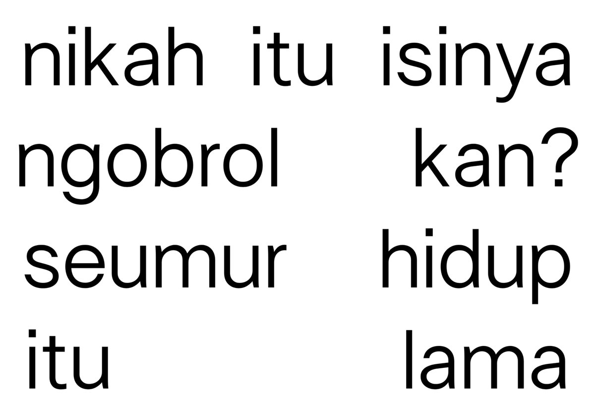 mrdhoft's tweet photo. selain ngobrol emg nikah isinya apa lagi https://t.co/mdrctvWk3i