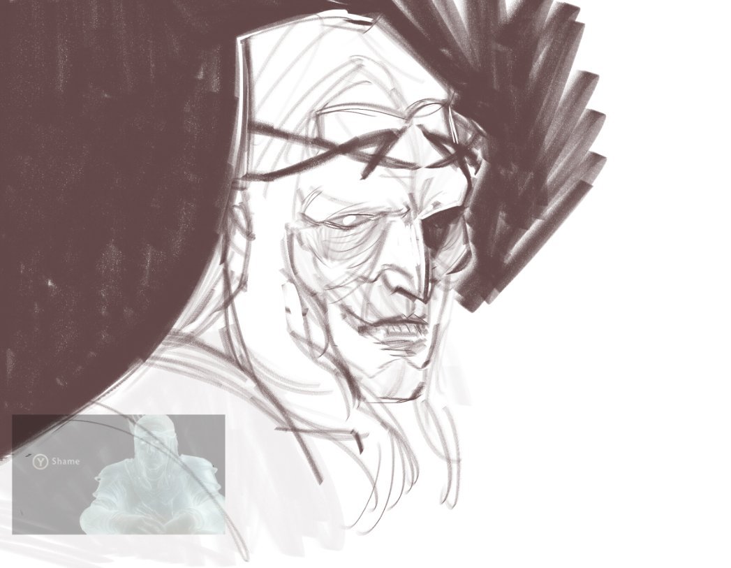 maguro290's tweet photo. Celebrimbor side doodle https://t.co/LgSrrgH953