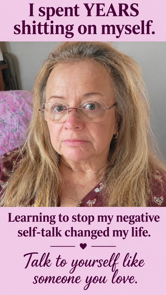 tammywjones's tweet photo. I spent YEARS shitting on myself in my own head. Learning to stop negative self-talk changed my life.
Start talking to yourself like someone you love. 💜
Anybody else been their own worst critic?
#NegativeSelfTalk #SelfLove #HealingJourney #SelfCompassion #PersonalGrowth https://t.co/98upZOflJR