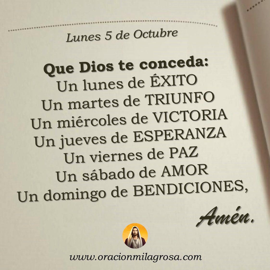 oracion_milagro's tweet photo. Oración para el lunes 5 de octubre de 2026: https://t.co/50ZQZoKaYG ✨