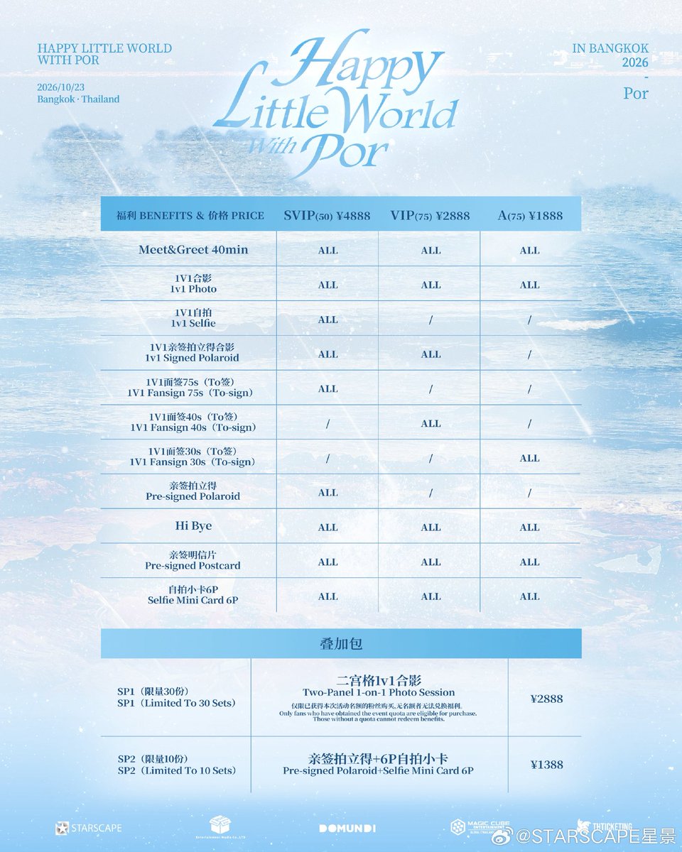 ppraewii_'s tweet photo. 🐻‍❄️ 23/10 งาน HAPPY LITTLE WORLD WITH POR 
* สถานที่จัด : กรุงเทพ

🗓️ เวลากิจกรรม : 23 ตุลาคม 2026
📍สถานที่จัด : กรุงเทพ
⏰ กดบัตร : 11 ตุลาคม 2026 (เวลา 11.00น.)
⏰ กดเบเนฟิต : 11 ตุลาคม 2026 (เวลา 11.30น.)

🔍 ซื้อผ่าน THTICKETING

#porsuppakarn #teeteepor https://t.co/zAUUKovaf6