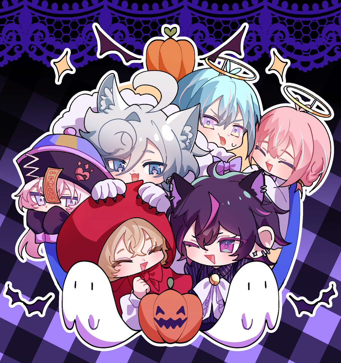 3kra_qn's tweet photo. ハロウィン💙💙💙 https://t.co/7m7fMoJPc9