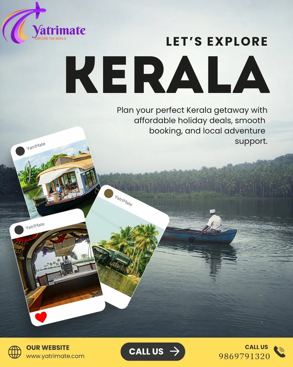 alianzaalex's tweet photo. Kerala, “God’s Own Country, ” enchants with serene backwaters, pristine beaches, lush tea estates, wildlife sanctuaries, and vibrant cuisine. From Alleppey houseboats to Munnar’s green slopes, every corner feels unforgettable. https://t.co/EY38ImrgH7