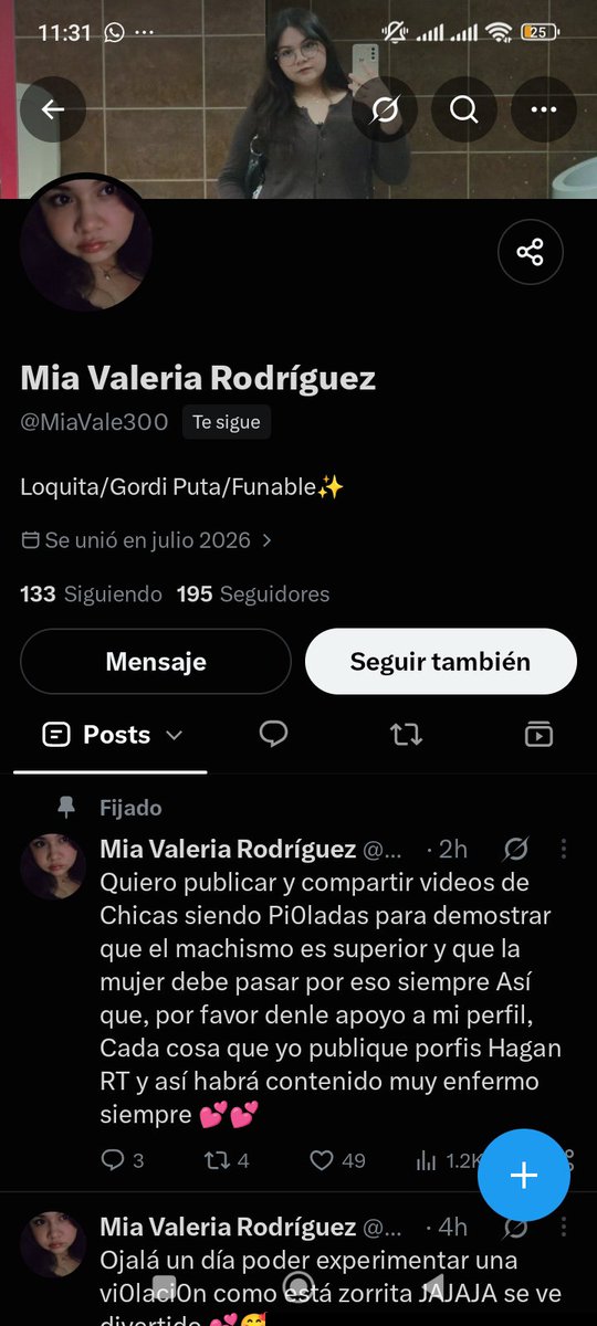 Ede_linSky's tweet photo. Gente por favor denunciar a esta mierda de persona lit subió un vídeo de una chica siendo abusada y lo pone como meta que asco me dan estás personas por favor todo el que pueda que vaya y denuncie su cuenta https://t.co/al616U2mjK