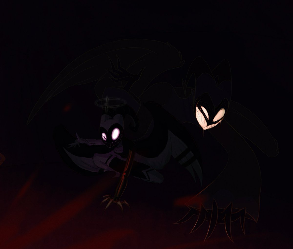 Tadjitochka's tweet photo. Art for the spooky month 🙈

#hazbinhotelart #Adam #Lute https://t.co/7y02FQSCc1