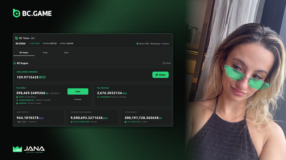 JanaCryptoQueen's tweet photo. Play-to-earn was supposed to be the thing that changed everything.

I still remember how excited I was learning about it, and the tokenomics that looked like they made perfect sense.

Then what happened?

Demand happened. 

Tokens that existed only to pay rewards, and games that existed only because you could earn those rewards.

Once one side of the equation stopped delivering, both sides died.

“What are you saying, Jana? Axie had almost 3 million people playing every day at the peak.”

Then the rewards stopped being what they were at the start...

People walked away, and the token fell more than 99%.

What does any of this have to do with solana:BCNT4t3rv5Hva8RnUtJUJLnxzeFAabcYp8CghC1SmWin?

Demand is the difference.

https://t.co/fTDONGLfj3 has had real demand since 2017. When they tokenized how they reward users, the token did more than 400% in about three months.

My $13,578 staked is generating more than 20% APY, from a casino token most people said they would never touch.

I’m not saying join solana:BCNT4t3rv5Hva8RnUtJUJLnxzeFAabcYp8CghC1SmWin and start gambling. 

I’m saying ask the question I ask anyone pushing staking: where is the demand coming from, and is there any proof that demand can actually support this APY?