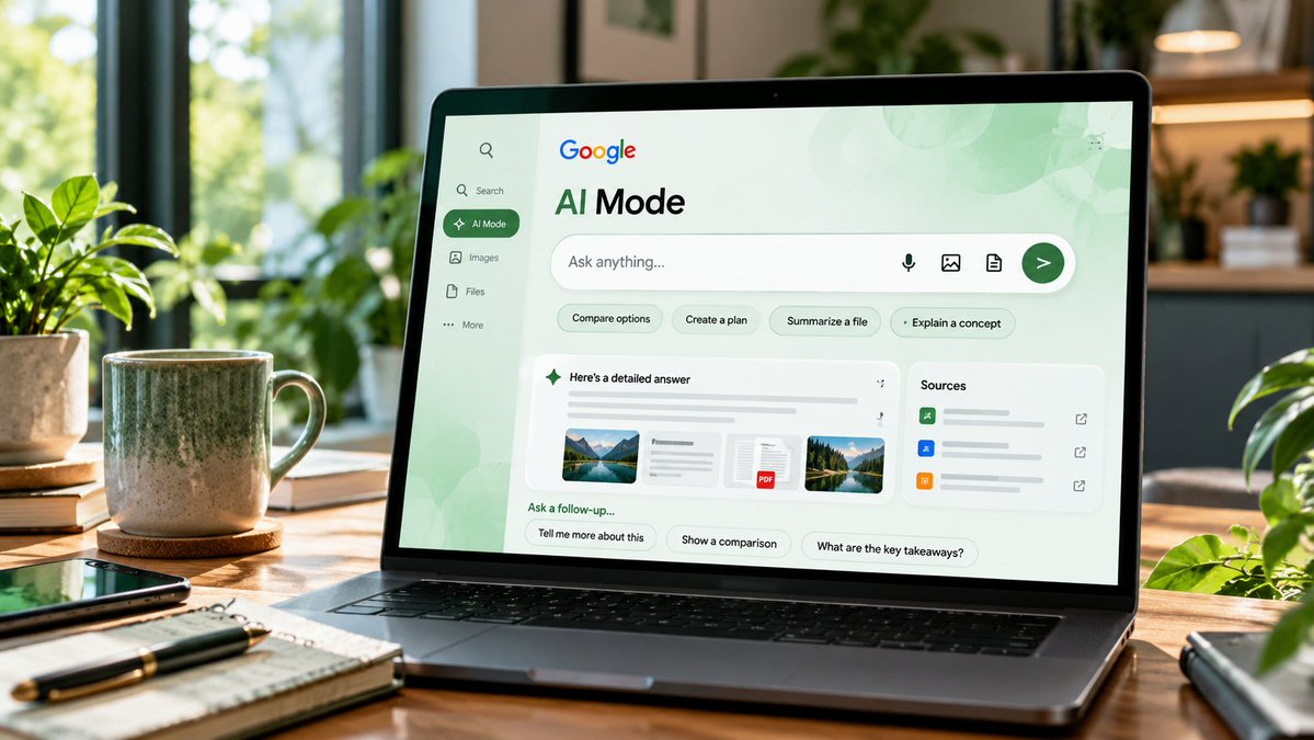 itphobia's tweet photo. Google AI Mode can do much more than answer a search query. 🤖🔎
Learn how to use it for follow-ups, images, PDFs, research, studying, shopping—and when classic Google Search is still better.
https://t.co/rrAcEs9du9
#GoogleAI #AIMode #Gemini #AI #GoogleSearch https://t.co/geRa46qkXg