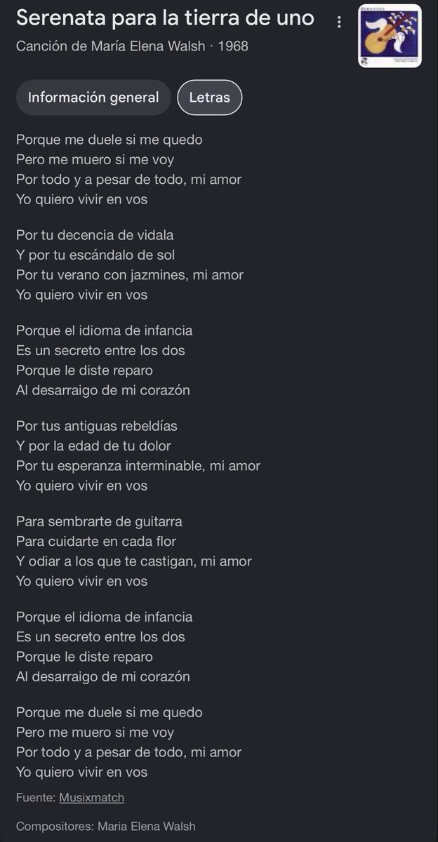 tinosa1227's tweet photo. Lo dijo María Elena walsh https://t.co/OEozSEbyBG