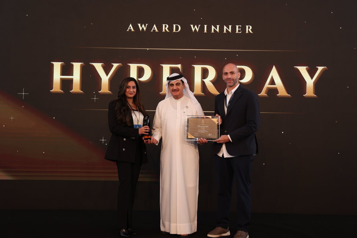 HyperPay's tweet photo. Payment Gateway of the Year – Saudi Arabia 2026!
HyperPay is honored to receive this recognition at the Global Brand Awards 2026.

Another milestone in our journey to advance digital payments and empower businesses across the Kingdom. 
#HyperPay #SaudiArabia #Fintech https://t.co/CL1mOSFSLK