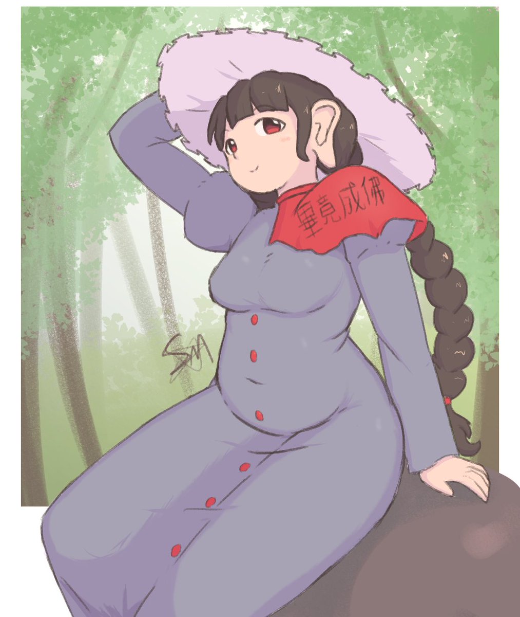 TheSuperMomeio's tweet photo. my next drawing, narumi yatadera from touhou project. her music is underrated! https://t.co/JQNjgUsX1p