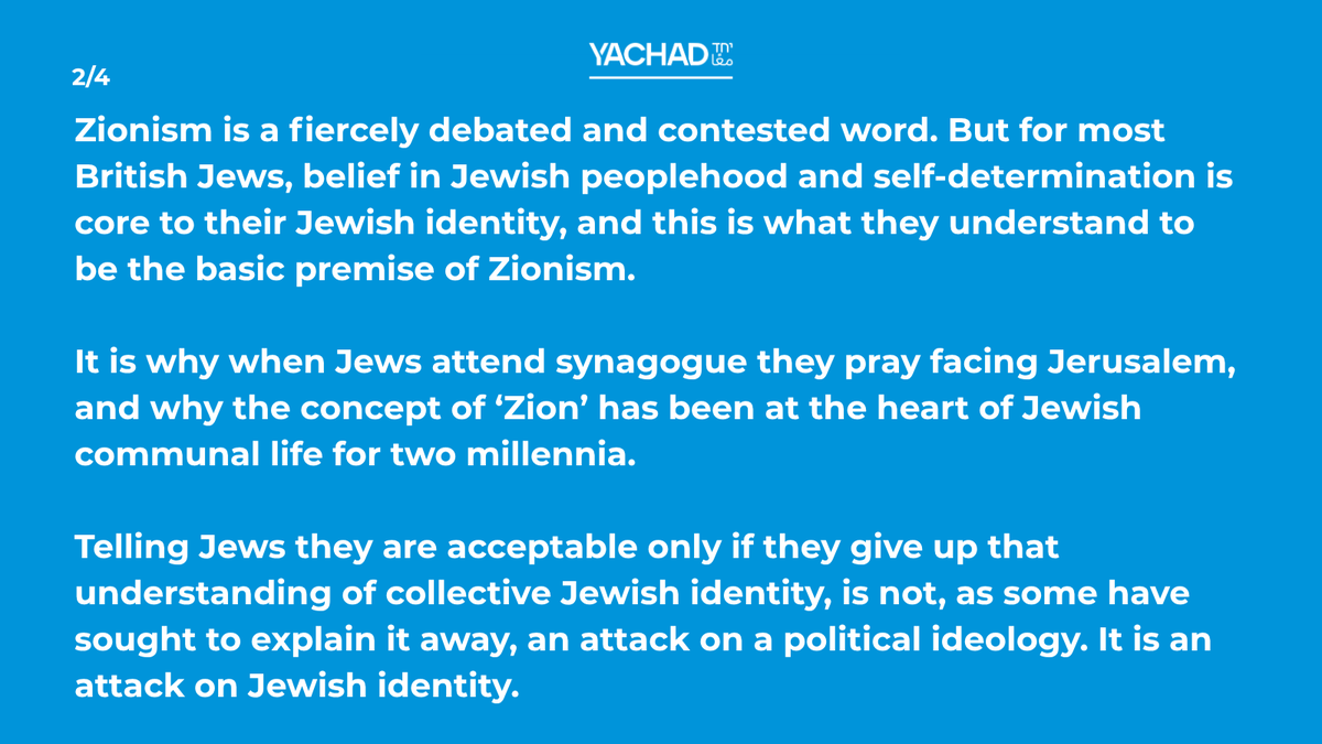 YachadUK's tweet photo. Our Statement on the Green Party passing the motion 'Zionism is Racism' 

https://t.co/QQ32X3gDpY https://t.co/AKqm57Qjc5