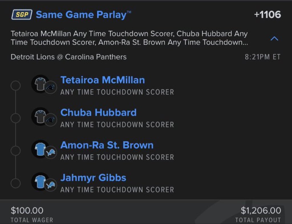 QMan998's tweet photo. 🏈💰 THE EASIEST WAY TO TURN $100 INTO $1.2K ON SNF 👀

One slip. One shot. LET’S CASH. 🔥

@Playbook
#SNF #NFLPicks #NFLBets https://t.co/ELQUesOn8U