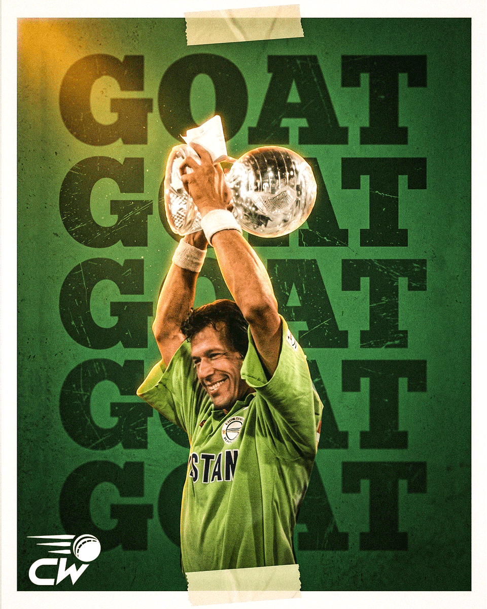 Cricwick's tweet photo. Born on this day, is Imran Khan the greatest all-rounder of all time❓ https://t.co/QPxEjihJrQ