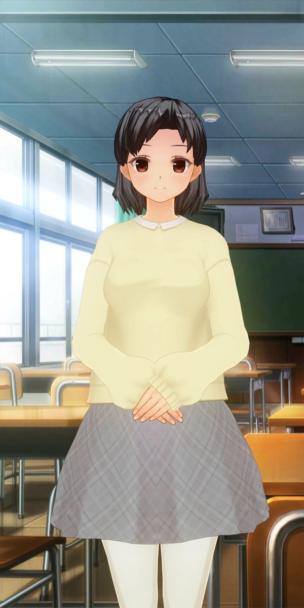 X582FUNKY_EGG's tweet photo. 小学生時代の教師と小学6年の典子。青月のオブジェとメガネもこの頃からあったという設定。
#カスタムキャスト
#世界教師の日
#CC教師 https://t.co/4TNVC5GSBW