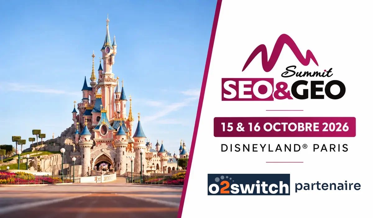 o2switch's tweet photo. Le référencement en 2026, c'est Google ET les IA génératives !

Les 15 et 16 octobre, le @seosummitevent réunit les pros du sujet à Disneyland Paris. o2switch est partenaire et vous accueille sur son stand.

🎟️ Code o2switch20 pour -20 %. On vous dit tout 👇 https://t.co/EKz9CF4B2j