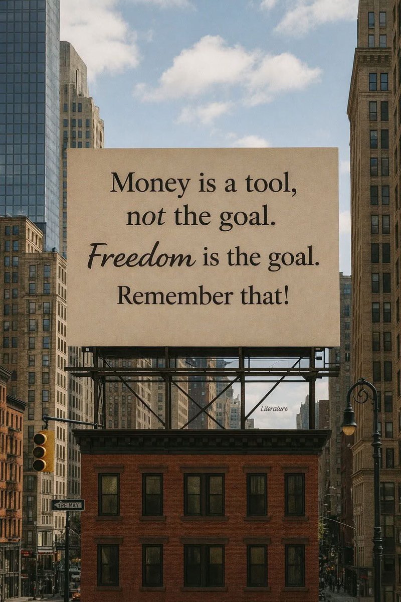 Literatureomar's tweet photo. Money can buy comfort. Freedom buys peace. https://t.co/9mSVJVC5WA