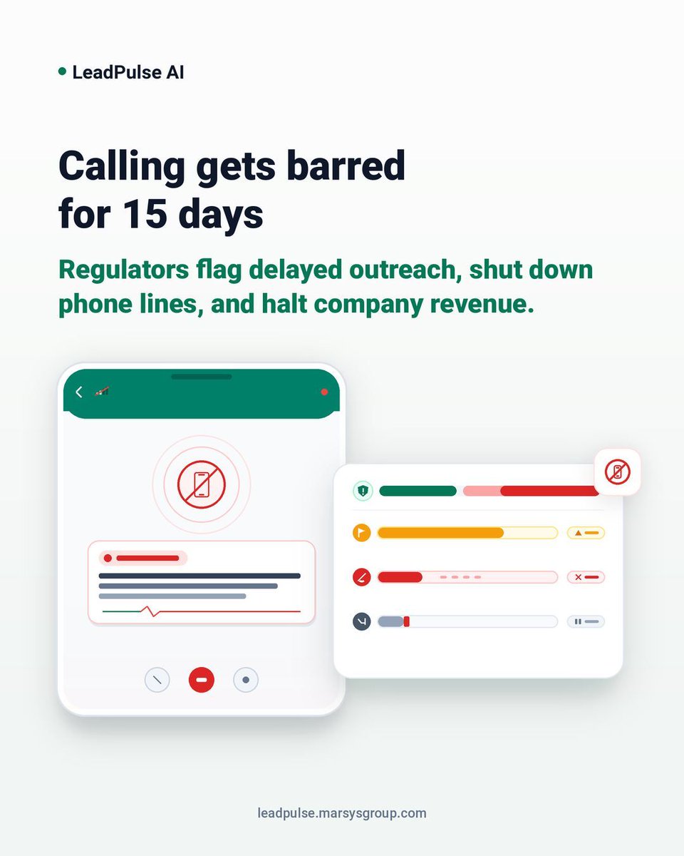 marsysgroup's tweet photo. TRAI's new 7-day lead contact limit and AI spam flags mean cold calling is a high-risk game. LeadPulse AI answers WhatsApp chats in under 5 seconds, qualifying intent 24/7 safely. Try the live demo: https://t.co/TNCflYjgfL https://t.co/ghdayyY909