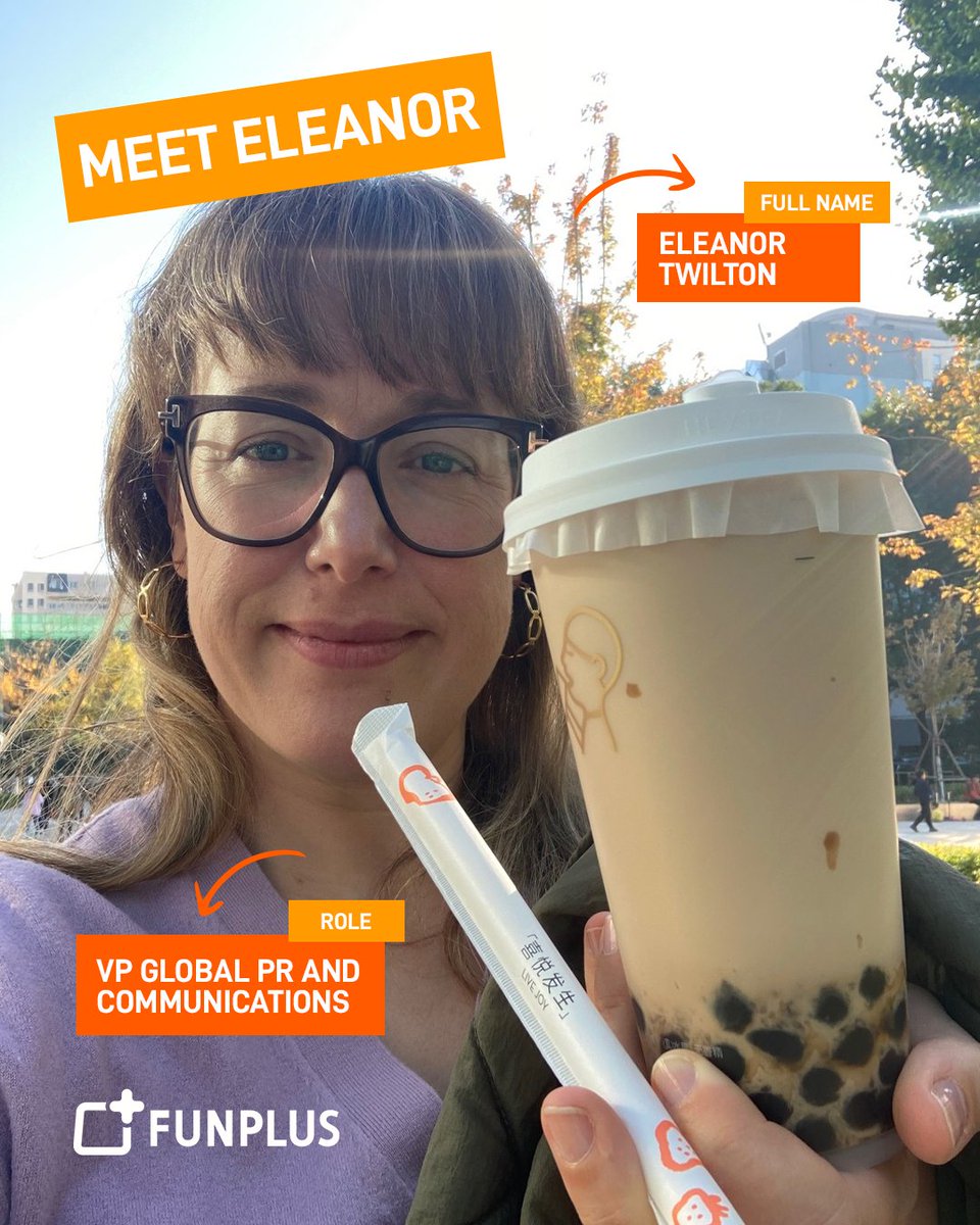 FunPlusGames's tweet photo. Meet Eleanor, our VP Global PR and Communications!
With a career that’s taken her around the world, she loves that no two days are the same at FunPlus.

Inspired by our dev teams and guided by her grandad’s advice: “Find a job you love, and you'll never work a day in your life.” https://t.co/mNJve60LVn