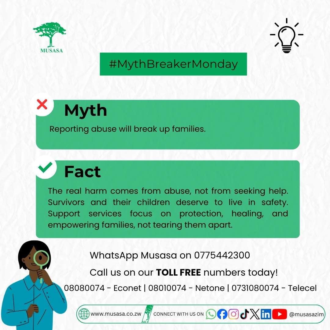 MUSASAZIM's tweet photo. Reporting abuse does not break families. Abuse does. Speaking up can be the first step towards safety, healing and a healthier home. If you or someone you know is experiencing violence, talk yo us now before it’s too late.

#endgbv https://t.co/ebCzbVvEPU