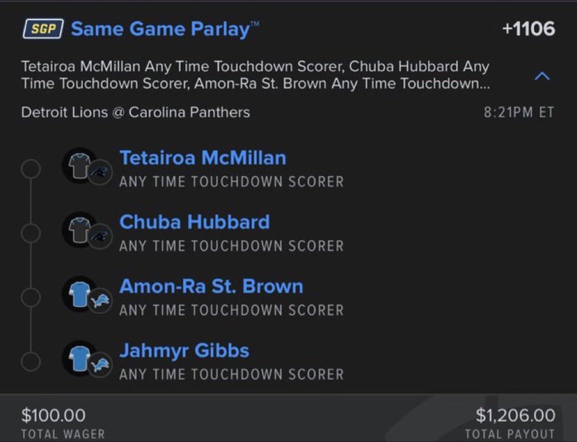 Confidencebkv5's tweet photo. 🏈💰 THE EASIEST WAY TO TURN $100 INTO $1.2K ON SNF 👀

One slip. One shot. LET’S CASH. 🔥

@Playbook
#SNF #NFLPicks #NFLBets https://t.co/Np76hrrpEm