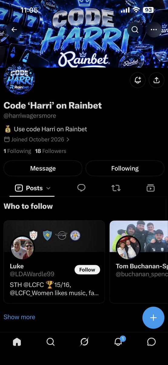 SW3FR1's tweet photo. @HarriWagers @harriwagersmore Let’s go Harri!!!! https://t.co/Fj5hLOMfSQ