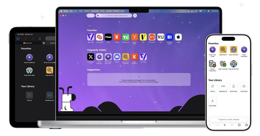 nextinpact's tweet photo. ☕️ Le navigateur Orion pour Mac abandonne ses versions Linux et Windows Suite sur Next.​ink https://t.co/nWinErhXe7