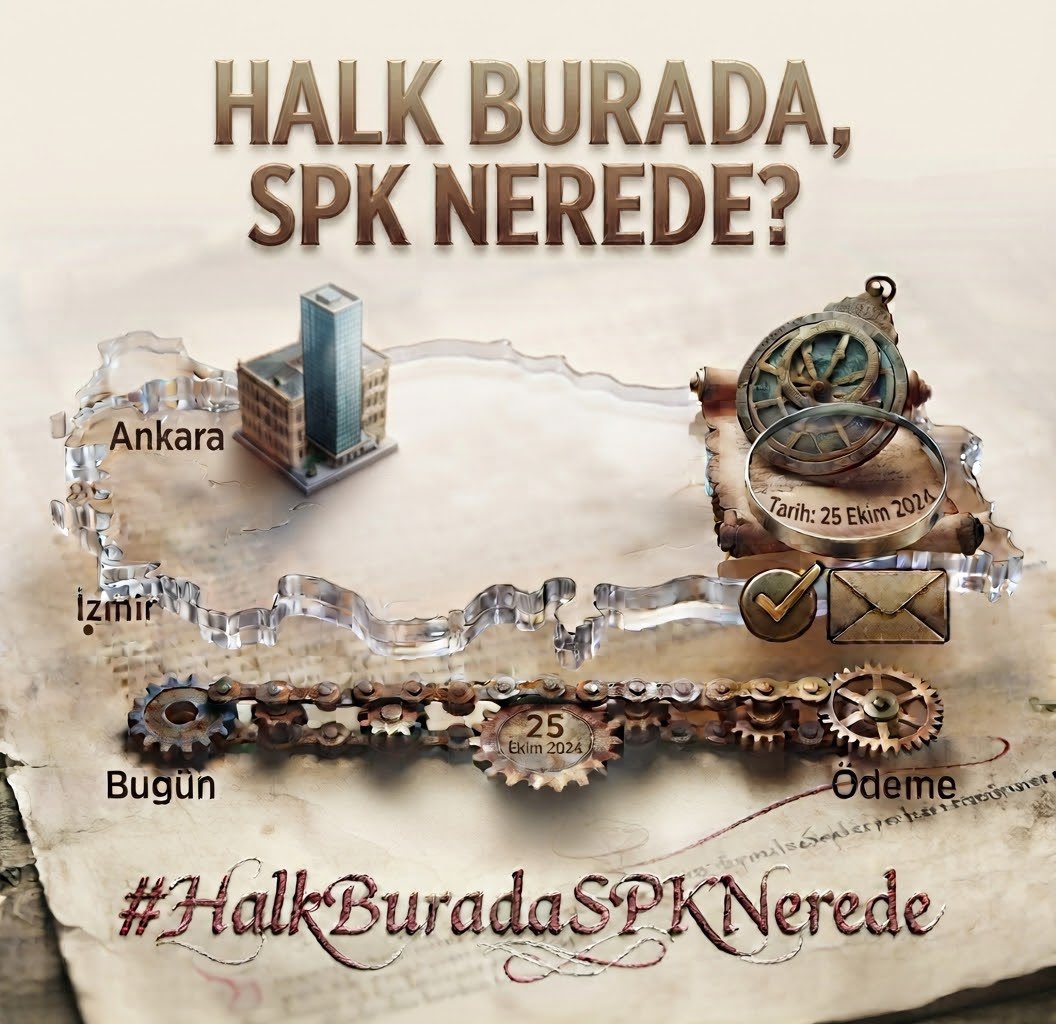 gayeharput1's tweet photo. Milyonlarca küçük yatırımcının gözü kulağı bu çağrıda. Birikimleriyle bu ekonomiye can verenler haklarını arıyor. Sahipsiz olmadığımızı göstermek için ses veriyoruz!

#HalkBuradaSpkNerede https://t.co/au38Zy307i