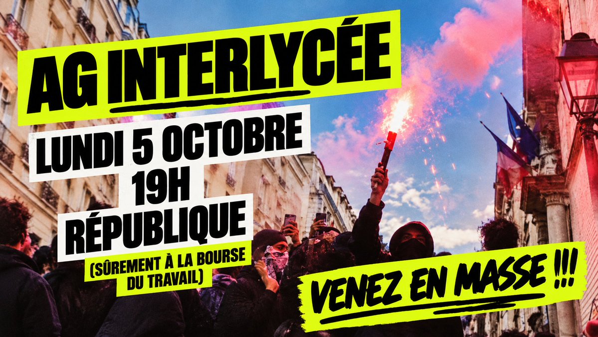 CerveauxNon's tweet photo. Un rdv est donné ce soir pour préparer la journée très importante de demain, et construire la suite du mouvement jusqu'au 17 octobre. C'est donc à 19h place de la République. https://t.co/Qkitz8VUzT