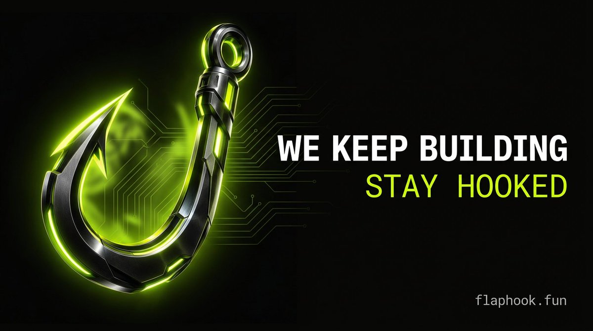 Flap_Hook's tweet photo. To the Flap Hook community:

Markets go up. Markets go down. We keep building.

Every day we're shipping, testing and improving, so every token launched on Flap Hook is fairer and safer than the last.
#FlapHook
You hold. We build. Together we grow. 💚

More is coming. Stay hooked.
