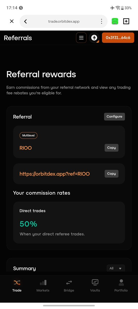 mshteriush's tweet photo. OrbitDEX referral week is live 🟠 @OrbitPerps
$250 SOL up for grabs across 5 winners

Sharing my referral for anyone who wants to join
https://t.co/Uxg2YqVQ6s⁠
Good luck everyone 🤝 https://t.co/z7R8eKS1Ad
