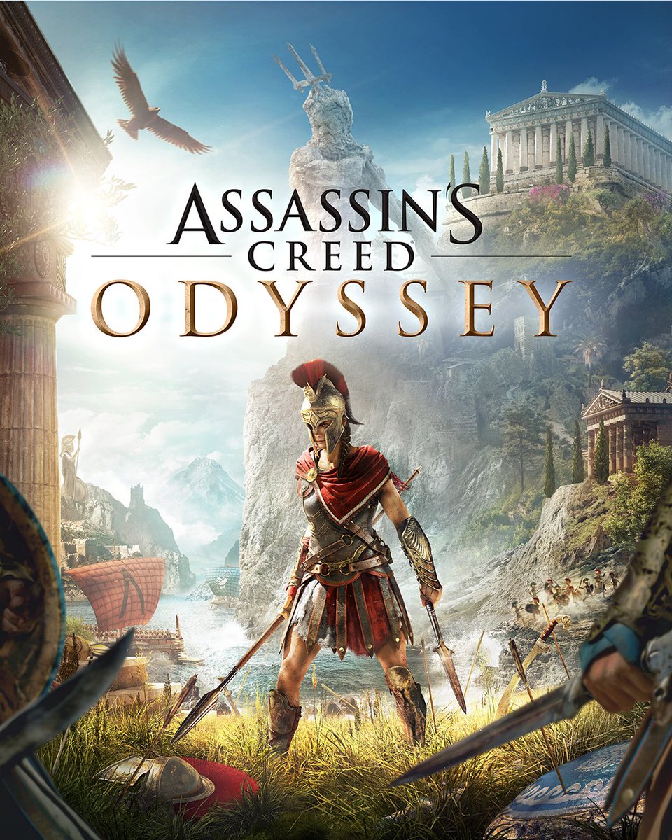 assassinscreed's tweet photo. 🦅 Double the anniversary. Double the memories.

Happy Anniversary to AC Odyssey and AC Mirage ✨
 
#AssassinsCreed https://t.co/QKkOk8xHqS