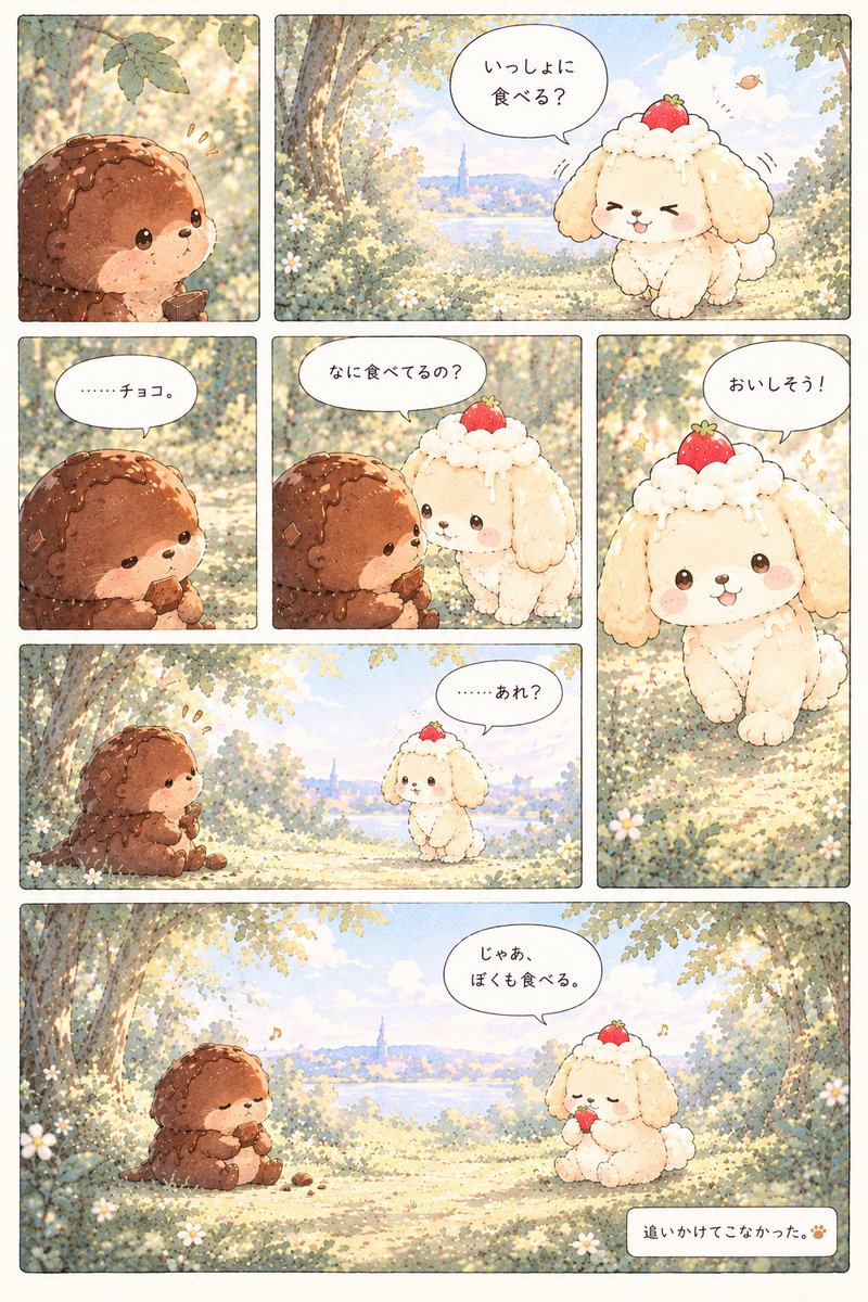 toketomo's tweet photo. 追いかけない。
『うまれた、とけかけのともだち』
#うまれたとけかけのともだち
#とけとも
#創作漫画 #オリジナル漫画 https://t.co/CT0i77EuBC