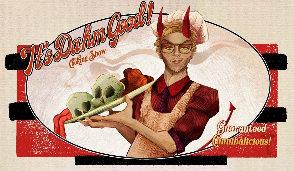 BreakJawed's tweet photo. Vizviepop literally drew him in a positive light as a sexy demon in the Hazbin pilot; making fun of the real victims. People still think that Vivziepop isn’t racist and a horrible person despite everything.

Hell and sinners arent even seen as bad in her story btw. https://t.co/I4QbcyPZTR