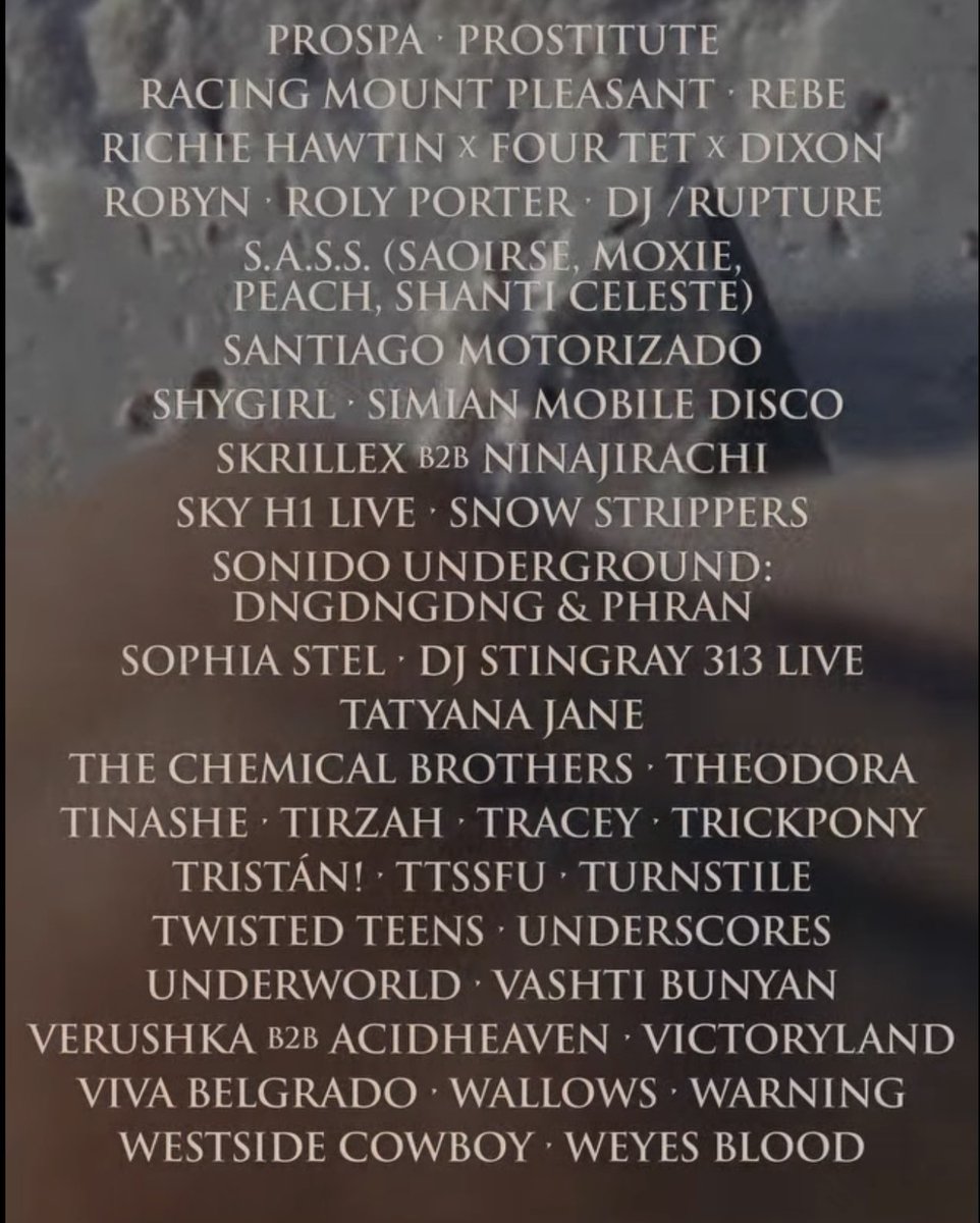 sergioopina_'s tweet photo. 🚨 Cartel de Primavera Sound 2027. https://t.co/5XOoK8R3Dn