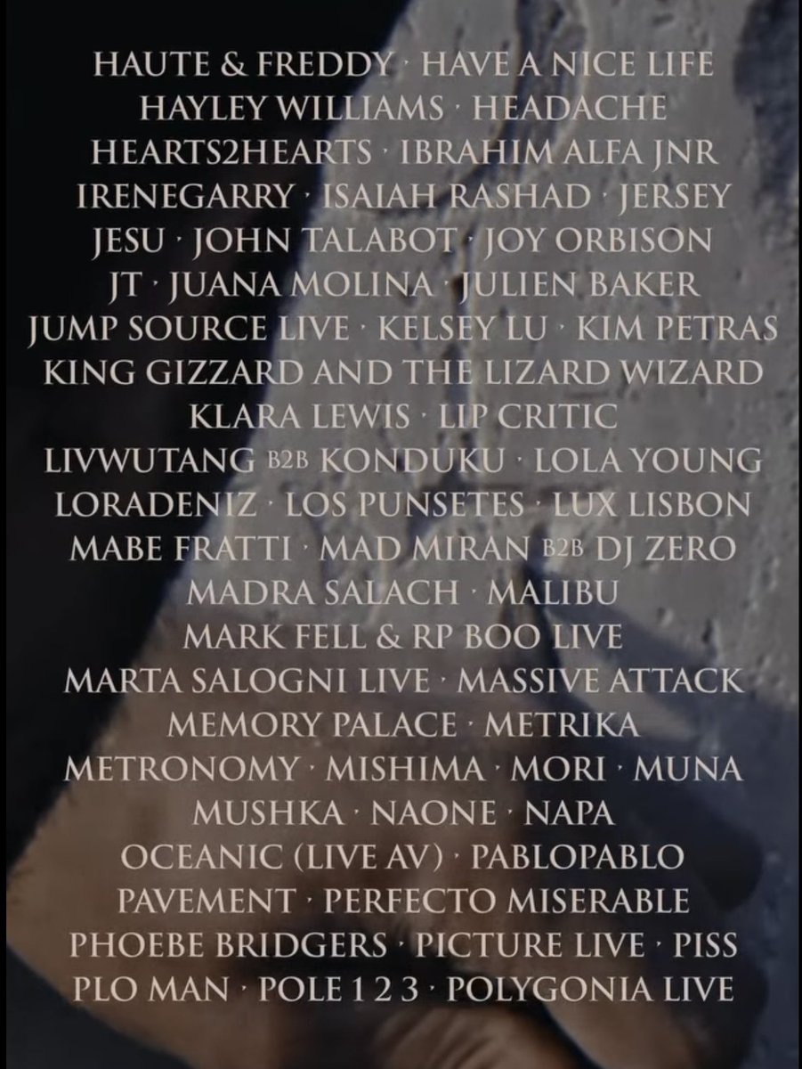 sergioopina_'s tweet photo. 🚨 Cartel de Primavera Sound 2027. https://t.co/5XOoK8R3Dn