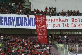 panditfootball's tweet photo. Spanduk lehen.. https://t.co/7HnPS7oEMU