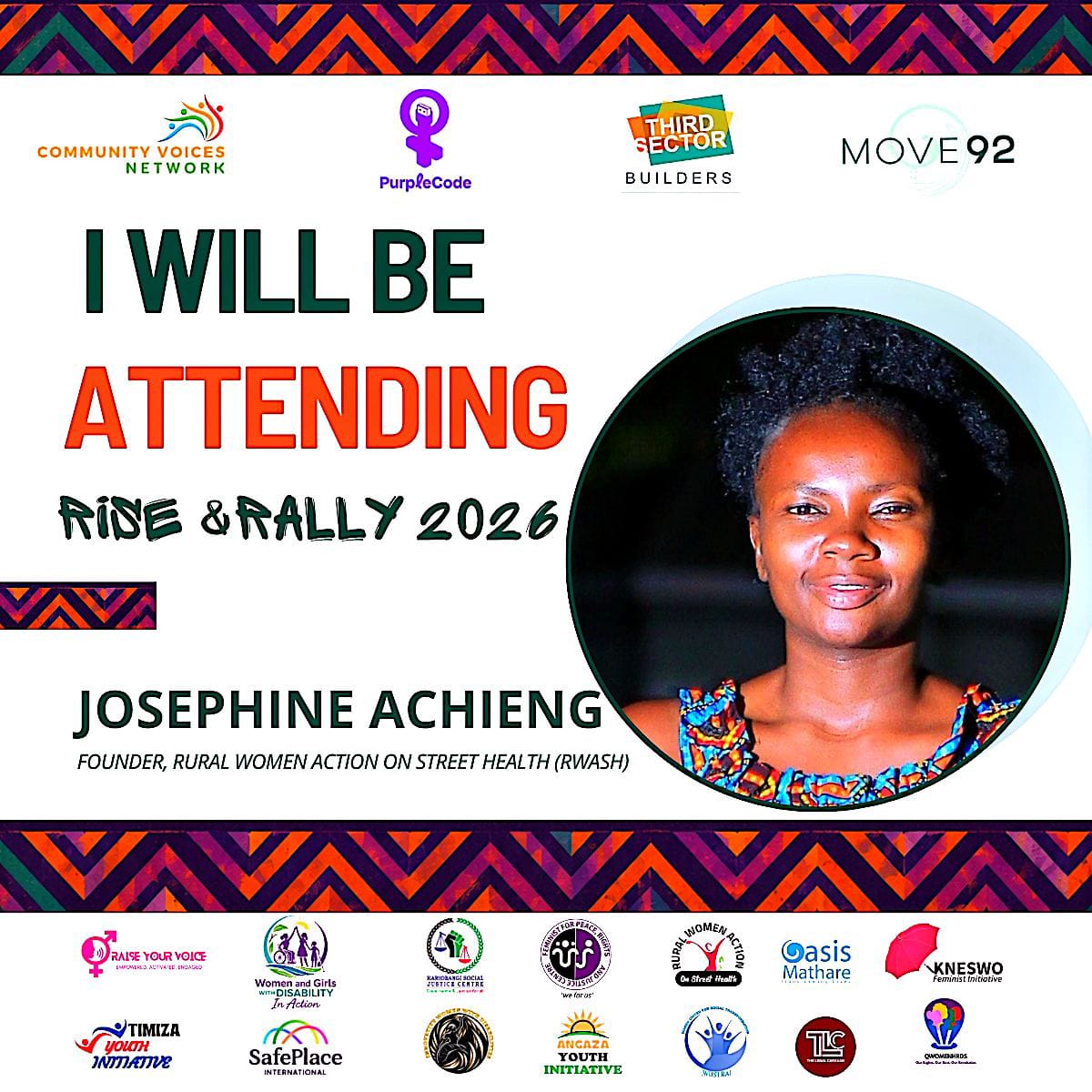 RaiseYourV_oice's tweet photo. Grassroots organisations aren't just implementers. They're knowledge holders, innovators and leaders. 🗣️
Rise & Rally 2026 brings community groups, young leaders, funders and policymakers together around grassroots-led SRHR.
#RaiseYourVoice
#RiseandRally2026 #WhenTheySeeUs https://t.co/EIHQsPMAh3