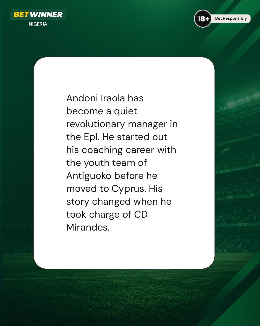 BetwinnerNg's tweet photo. Andoni Iraola took the Epl by surprise after a spectacular performance from his bournemouth squad. A team that stopped Manchester City from winning the league, qualified for European competition for the first time ever. The man hope to write his history in the good books of Anfield. Can he become a legend at Liverpool?