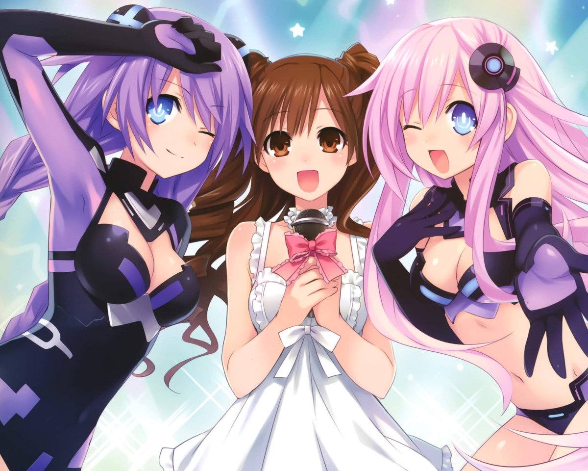 NepuContext's tweet photo. Purple Heart and Purple Sister found a new FRIEND! https://t.co/LH14cr1YEA