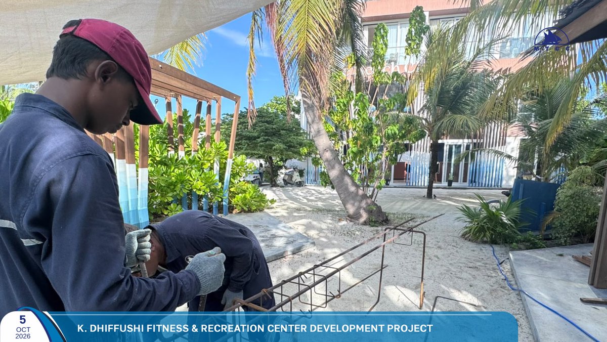 MTCCPlc's tweet photo. Project Update: Development of Fitness and Recreation Center at K. Dhiffushi

Foundation footing installation works are currently ongoing at the project site.

Follow more updates at: https://t.co/RjAFCf3rnI

#MTCCProjects #TeamMTCC #RayyithungeKunfuni #GaumuBinaakurumugaaMTCC https://t.co/epkbC3HITH